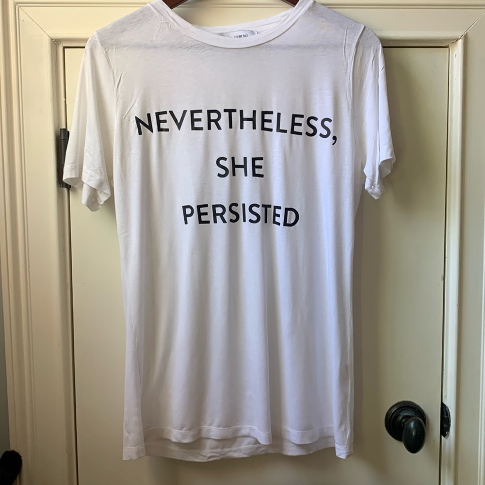 NWOT Prabal Gurung Graphic Tee “Nevertheless, She Persisted”